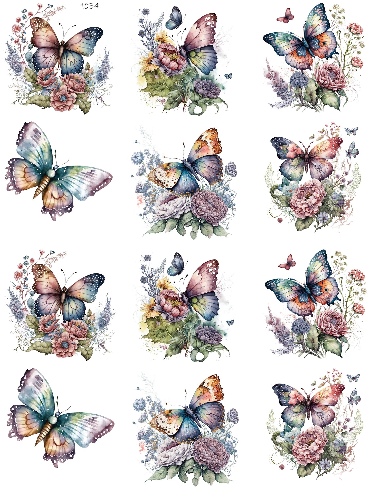 Pastel Butterflies