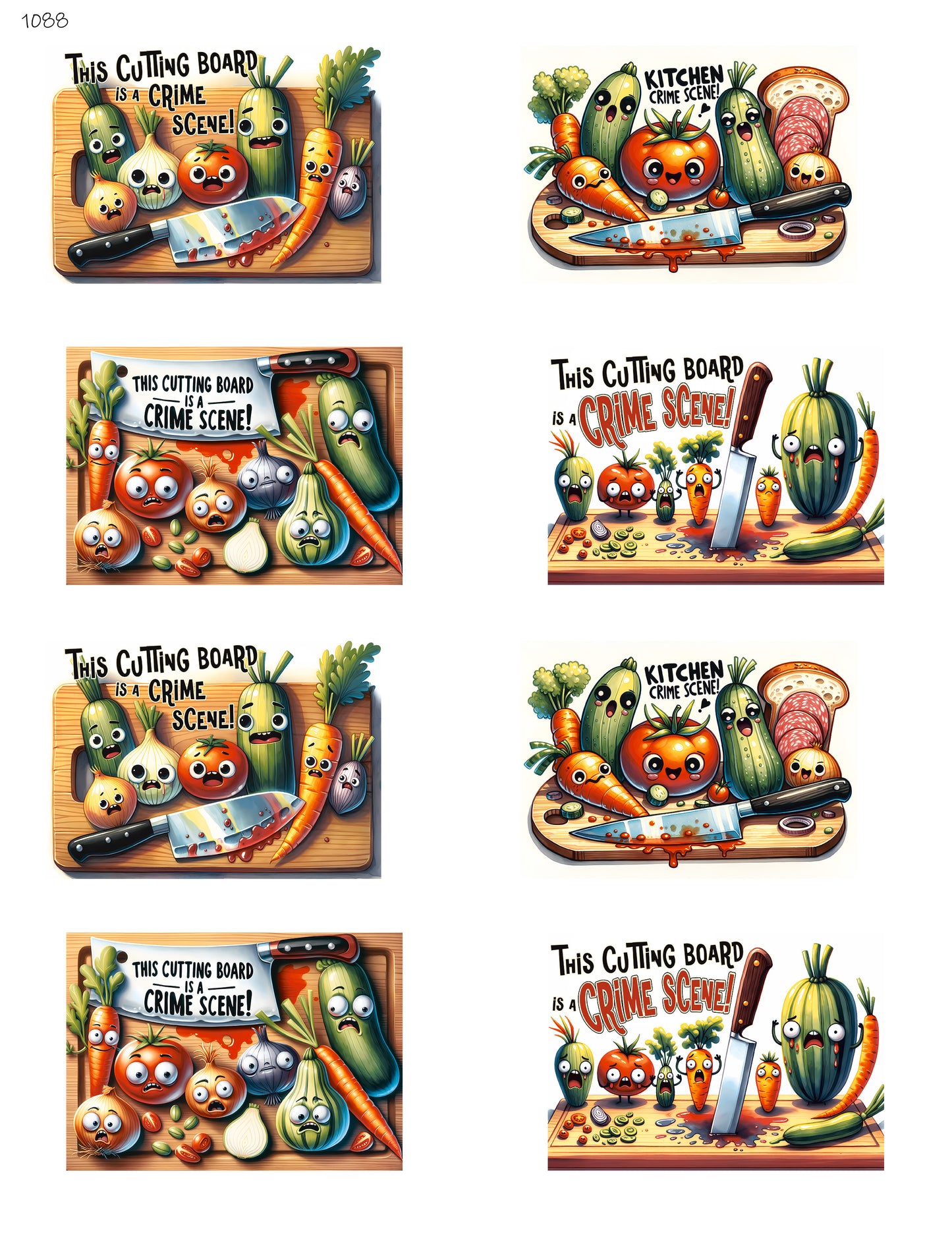 Cutting Board Murder Scene