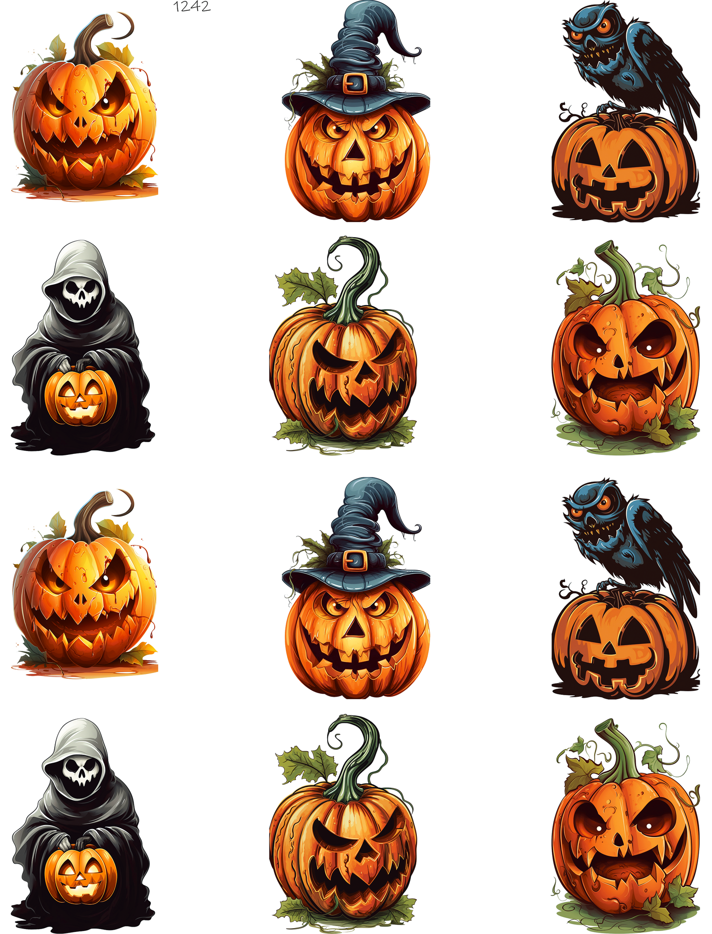 Pumpkins Ready For Halloween