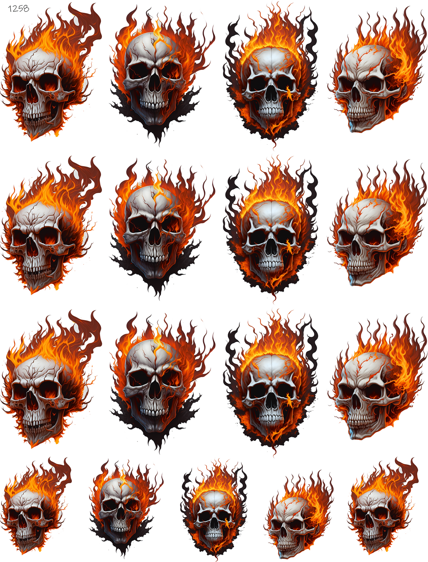 Fire Skulls