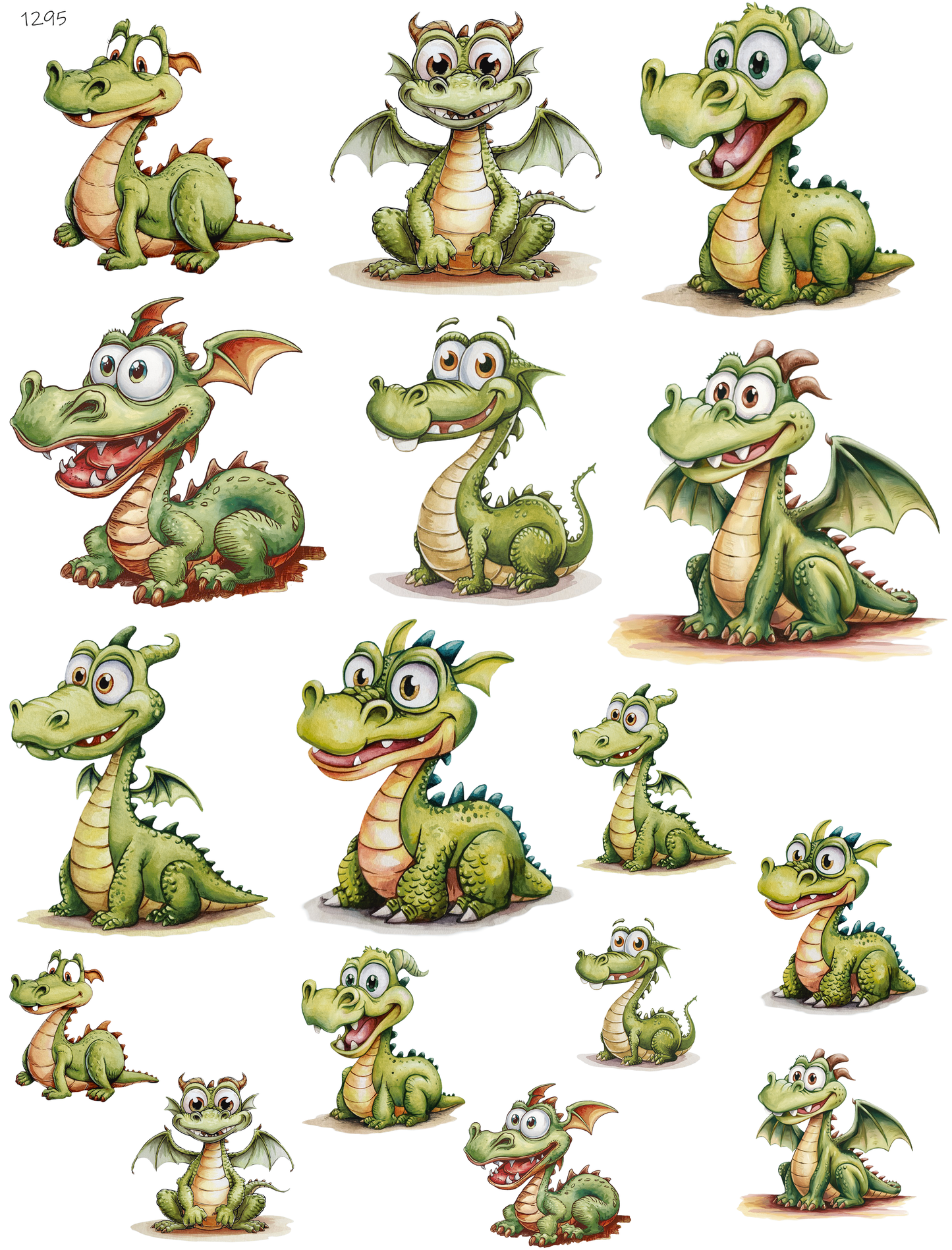 Cute Little Green Dragon