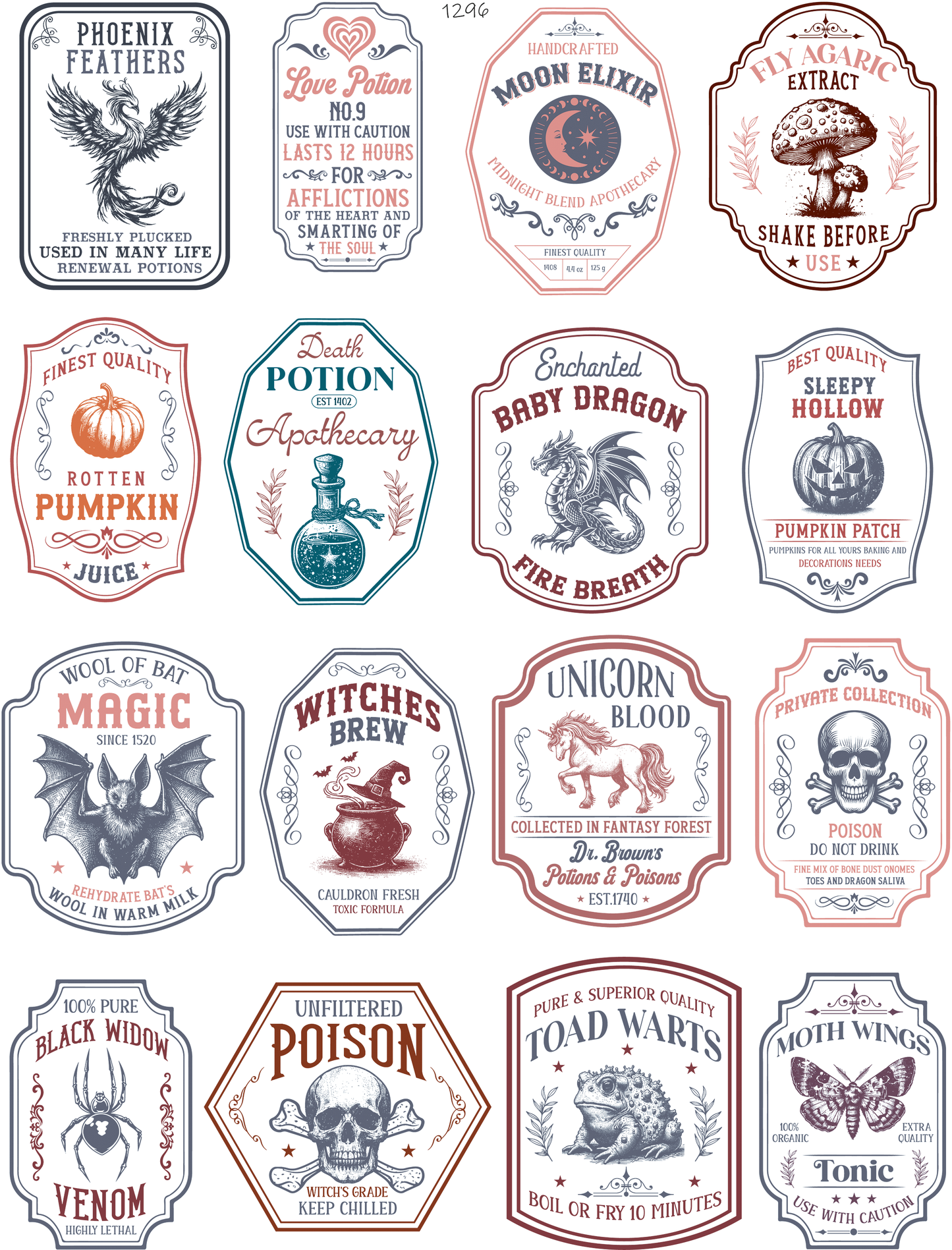 Potion Labels Of Importance