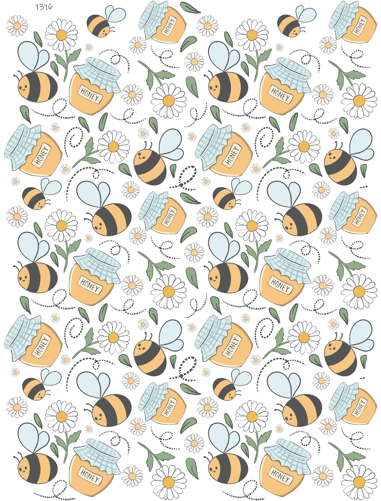 Happy Bees And Honey