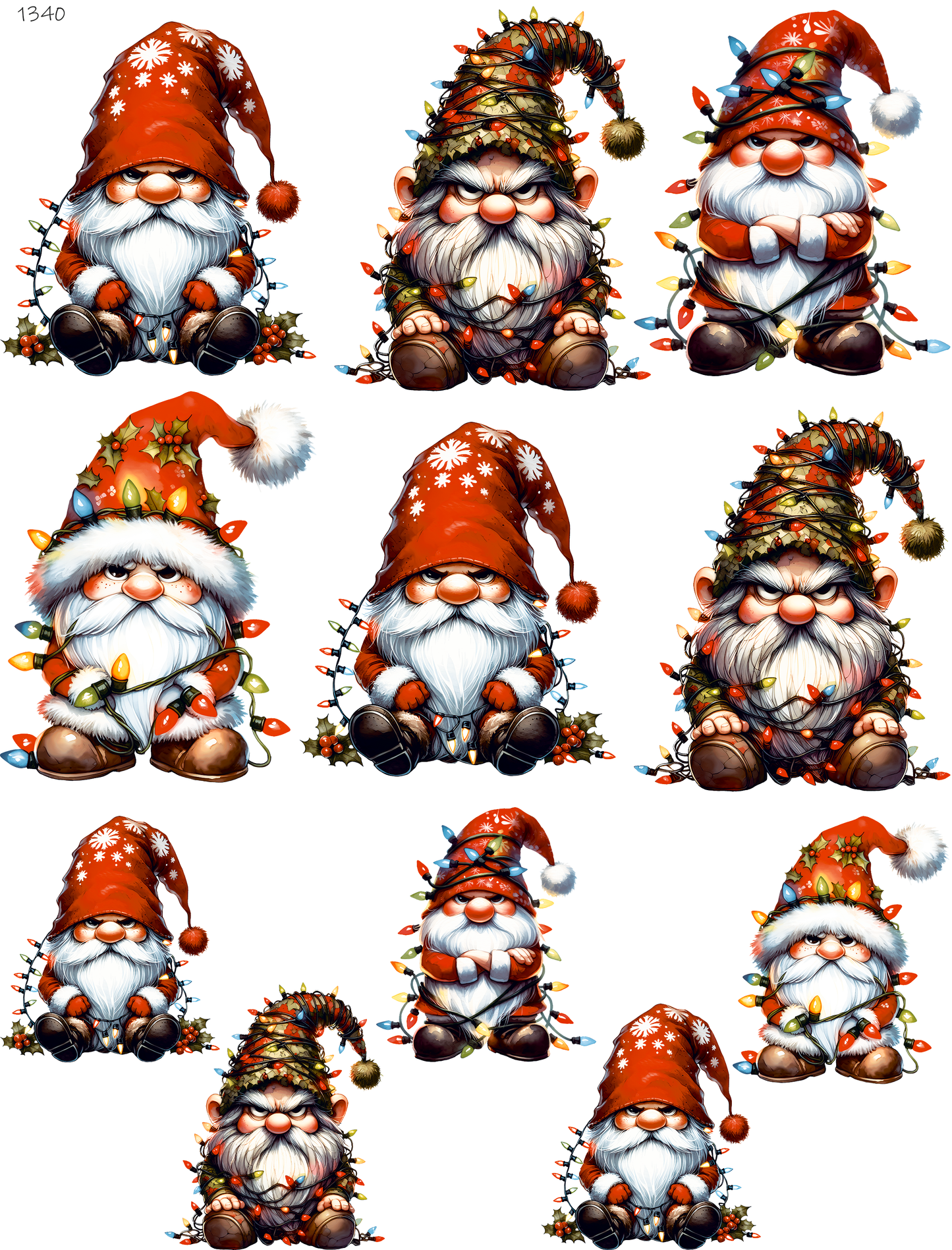 Grumpy Christmas Gnomes