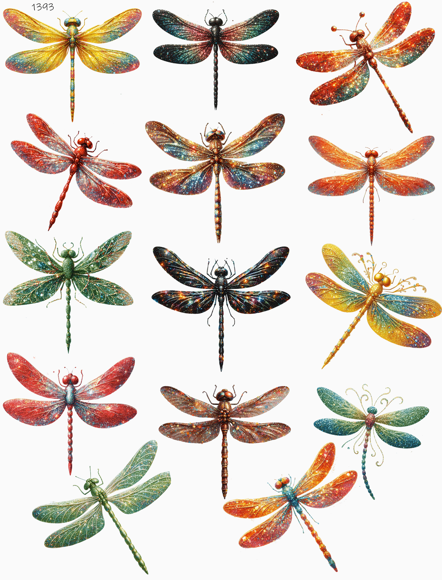 Fun Colorful Dragonflies