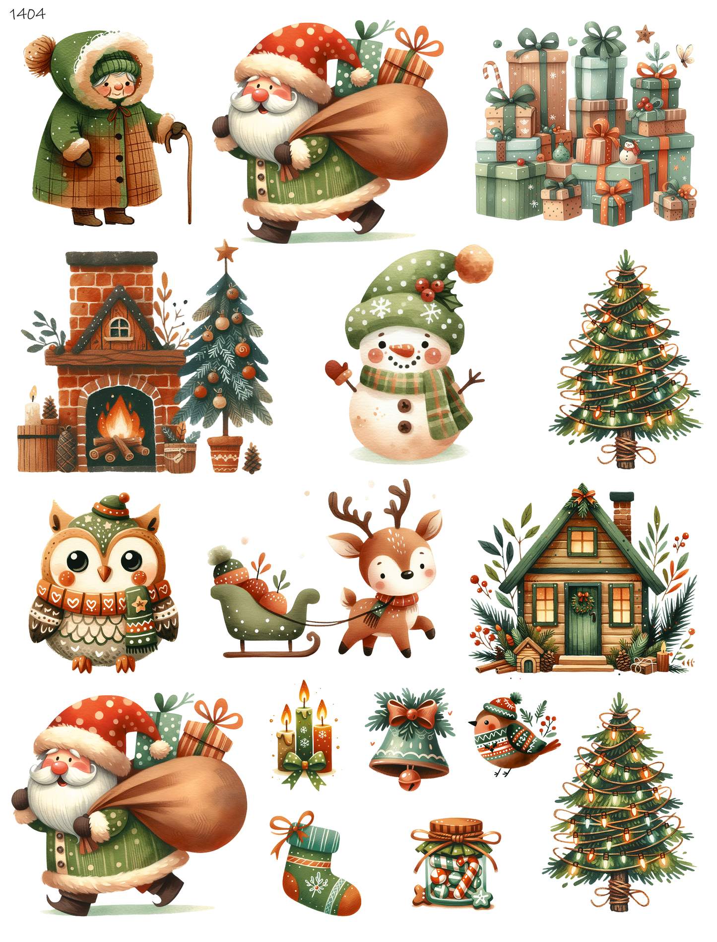 Santa Delivering Presents