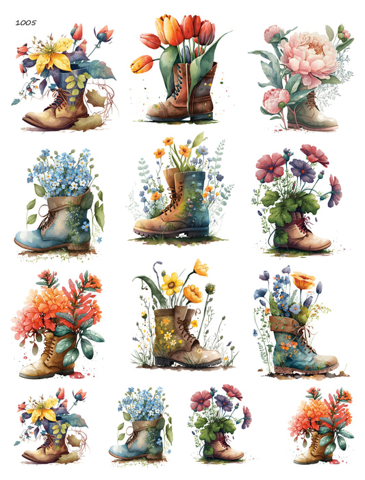 Flower Boots