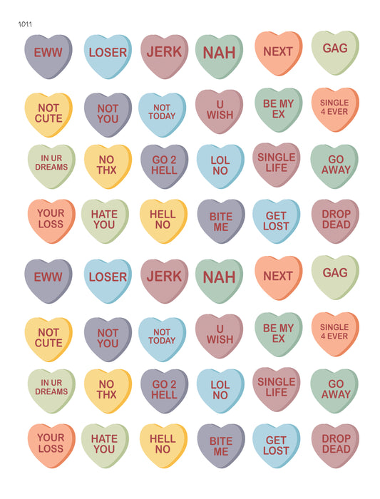 Sarcastic Candy Hearts