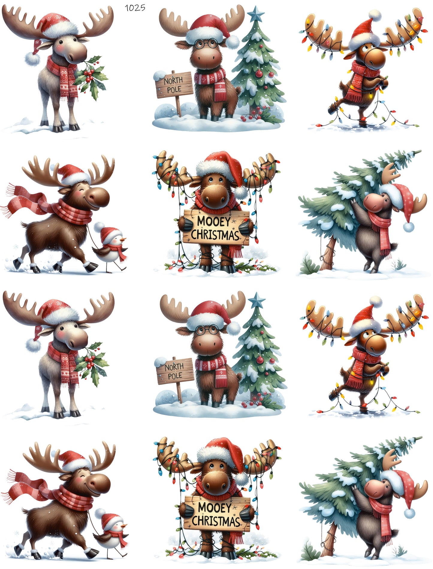 Moose Love Christmas Too