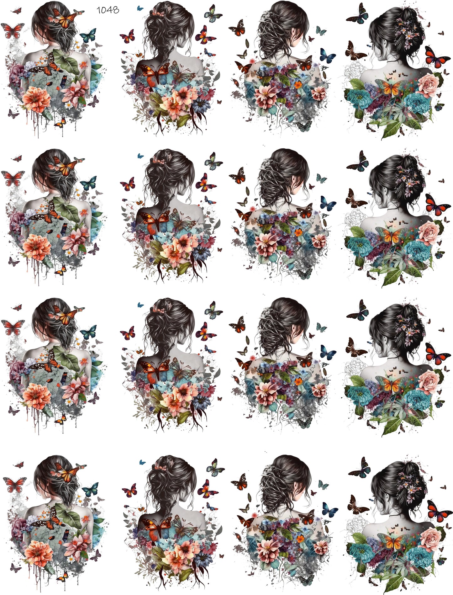 Butterflies On A Women