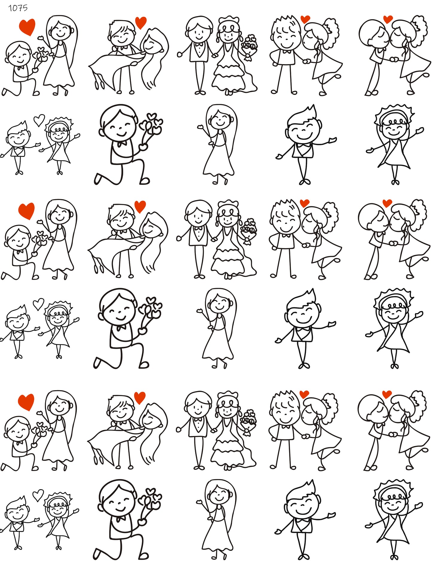 Married Stick Figures