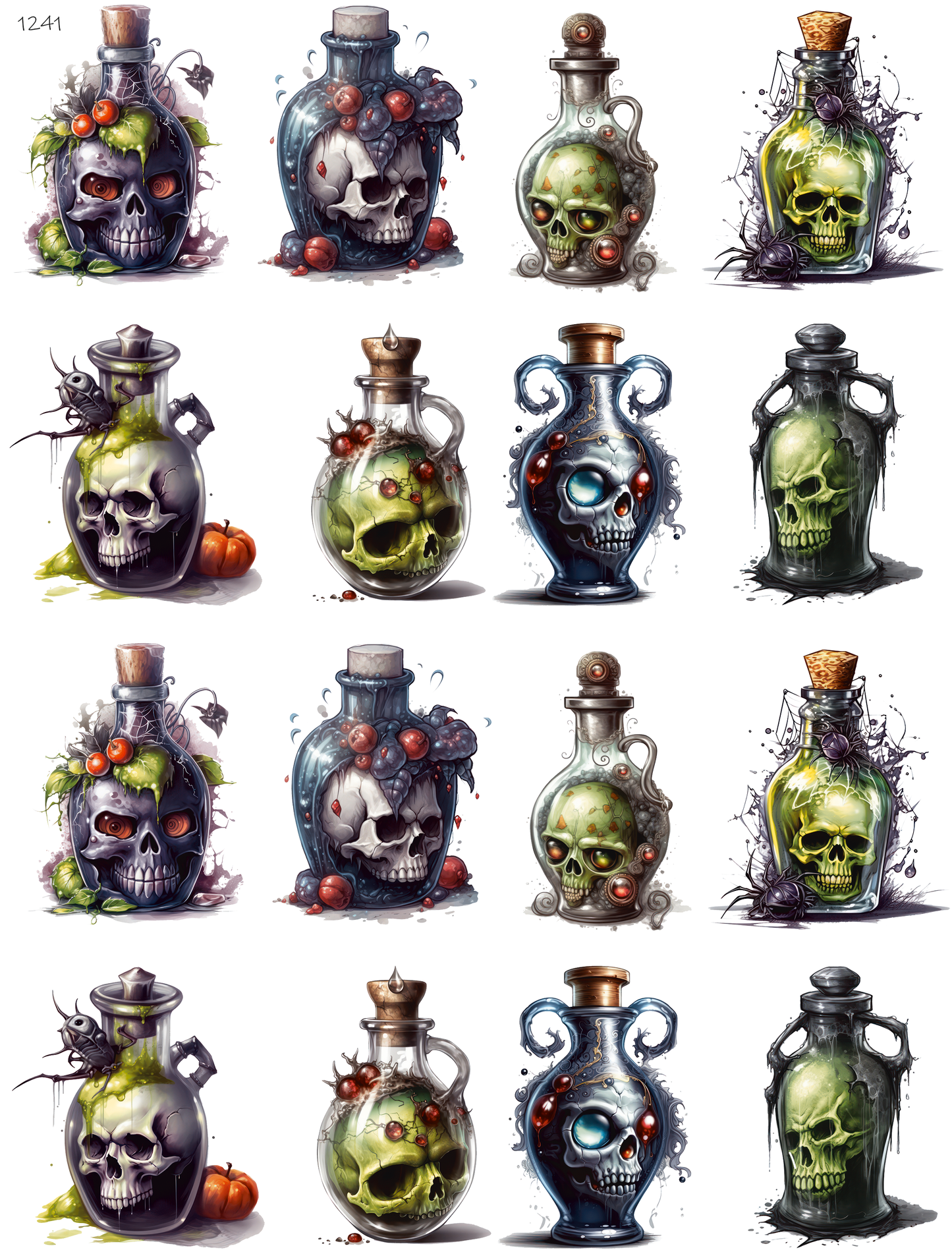 Spooky Potions Bottles