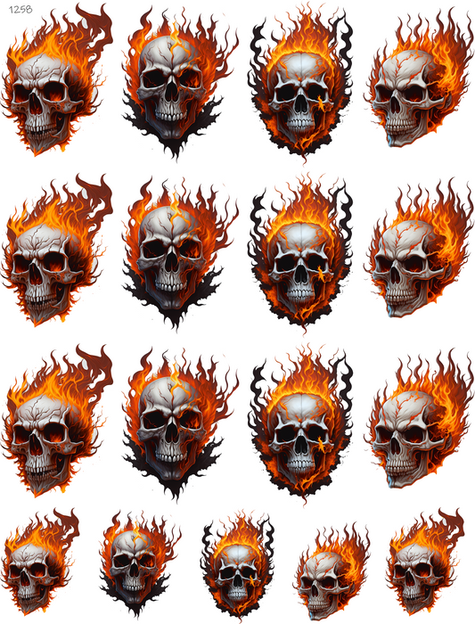 Fire Skulls