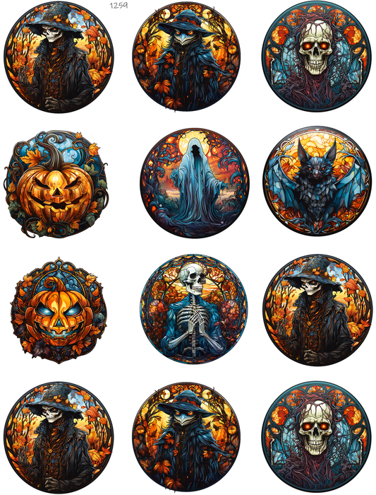 Halloween Stained Glass