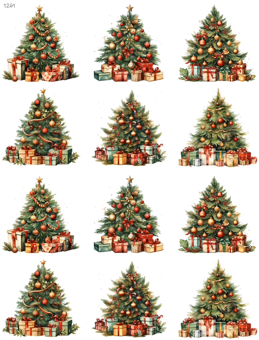 Christmas Trees With Presents