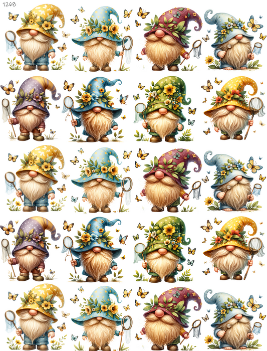 Butterfly Hunting Gnomes