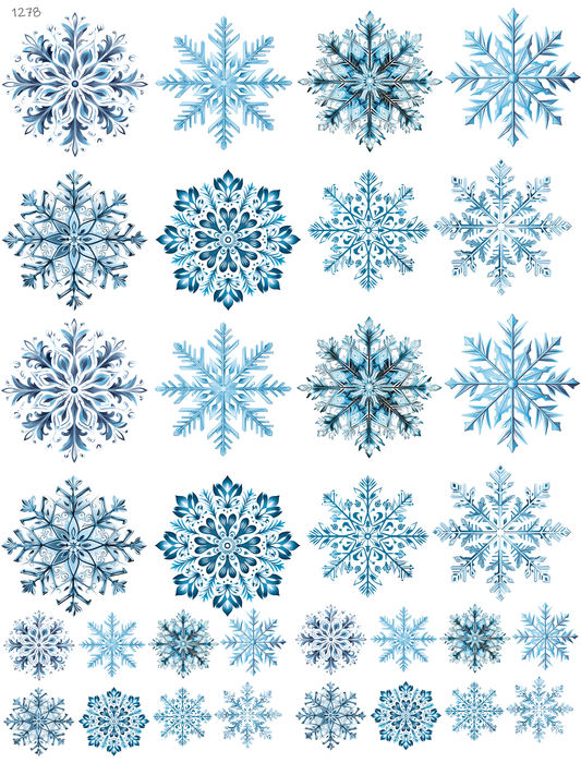 Blue Snowflakes