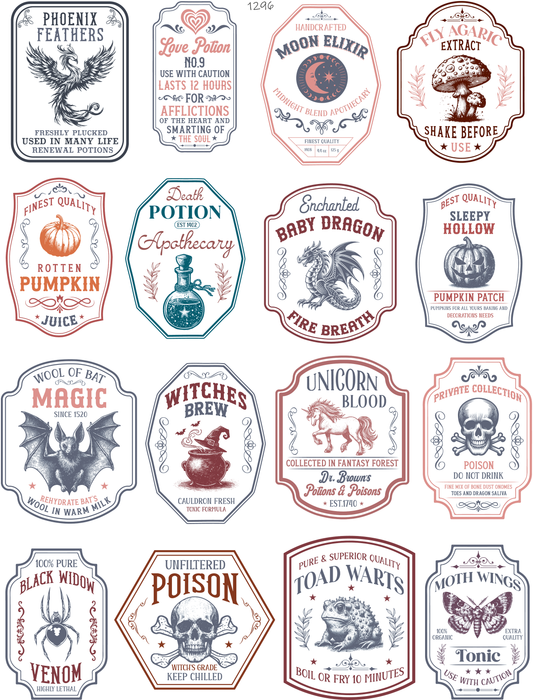 Potion Labels Of Importance