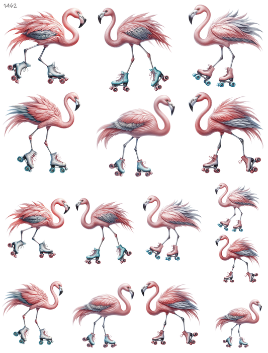 Flamingo On Skates