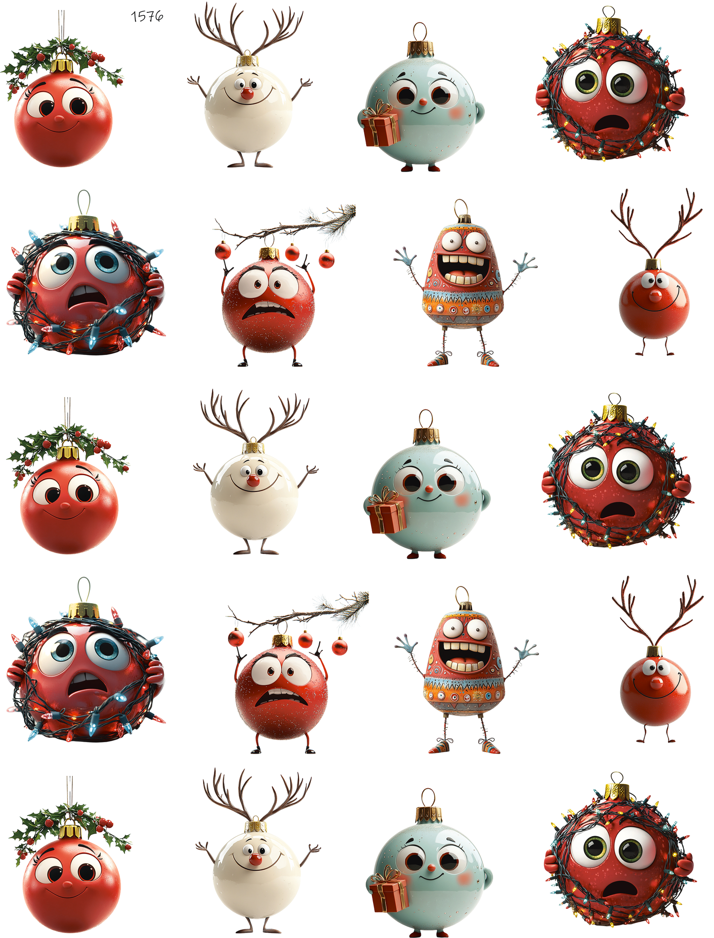 Christmas Ornaments Ready For Work