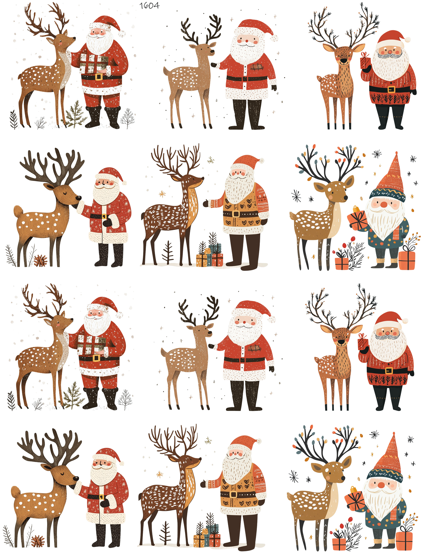 Santa Loves His Reindeer