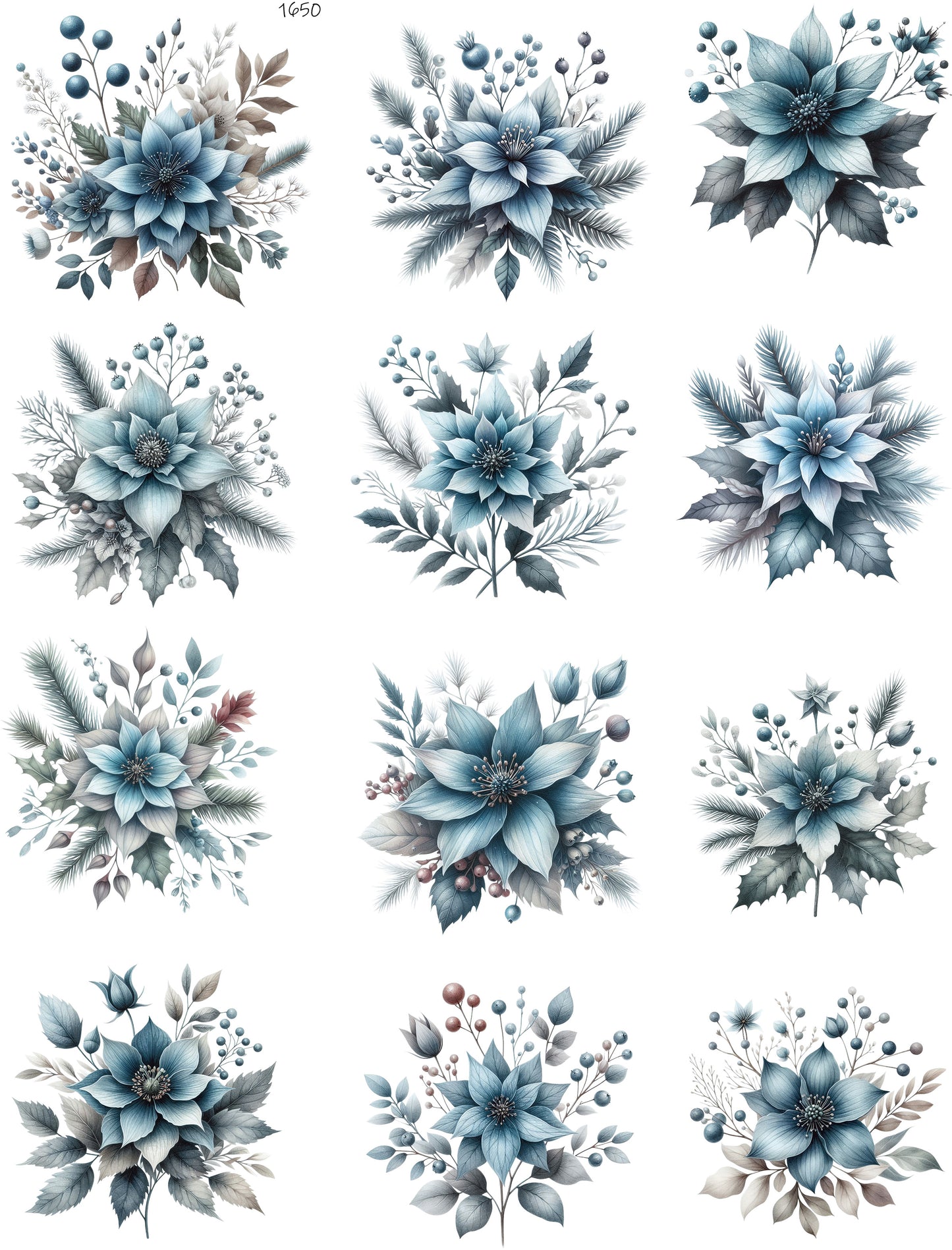 Soft Blue Flowers